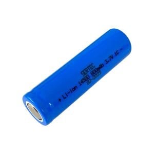 Sertec 14500 3.7Volt 800mA Li-ion Şarj Edilebilir Pil Başlıksız - 1Adet