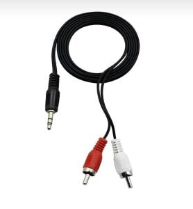 Fully 2RCA-3.5mm 1.5mt Stereo Gold Aux Silikon Kablo