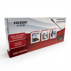 Rose R-503M 5Metre Kablolu Işıklı Kürsü Mikrofonu Ses Kontrollü