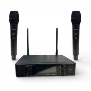 Rose RW-211-EE 2x100 Kanal 2li EL+EL Tipi UHF Telsiz Mikrofon