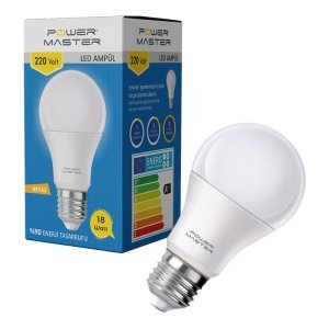 Powermaster 18Watt 220Volt Beyaz 6500K Led Ampul E27
