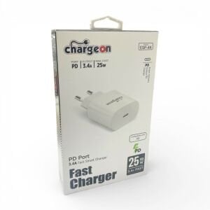 Chargeon ESP-44 25W 3.4A Type-C PD Charger Duvar Şarj Adaptörü - Beyaz