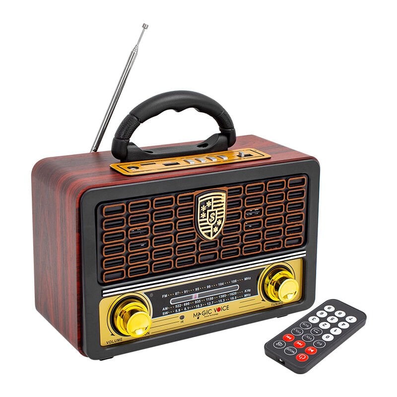MagicVoice MV-110BT USB-SD-FM-Bluetooth Destekli Nostaljik Radyo