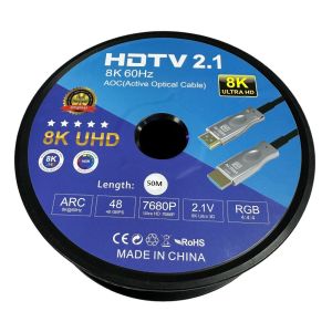 Fully 50metre 8K 60Hz AOC Fiber Optik HDMI Kablo 2.1v 7680x4320
