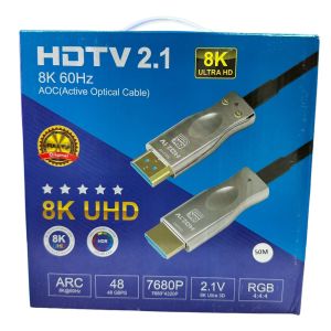 Fully 50metre 8K 60Hz AOC Fiber Optik HDMI Kablo 2.1v 7680x4320