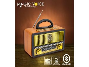 MagicVoice MV-112BT USB-SD-FM-Bluetooth Destekli Nostaljik Radyo