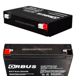 ORBUS 6Volt 7Amper Bakımsız Kuru Akü 6V-7Ah