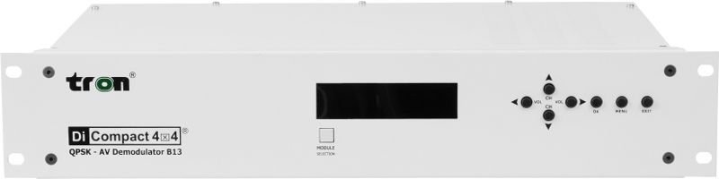 TRON 4 Kanal Di Compack DVBS Rack Tipi Profesyonel Receiver