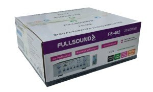 FullSound FS-402 2x40Watt Trafosuz Stereo Amfi USB-SD Destekli