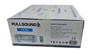 FullSound FS-402 2x40Watt Trafosuz Stereo Amfi USB-SD Destekli