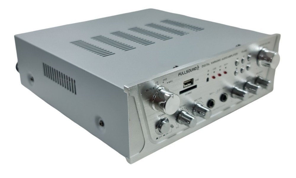 FullSound FS-402 2x40Watt Trafosuz Stereo Amfi USB-SD Destekli