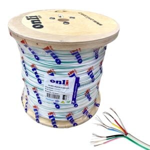 Onli DT8 Alarm Diafon Kablosu 0.22mm 8Canlı 500Metre