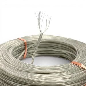 electroon 1497 2x0.50mm Çift Damar 14Telli Kalaylı Montaj Kablosu 100mt Şeffaf