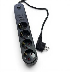 ForLine 4 Soketli Type-C + 2 USB Girişli 2Metre Kablolu Akım Korumalı Grup Priz