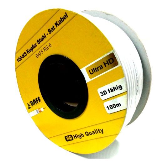 BAFF RG6 Ultra HD Anten Kablosu 100 Metre
