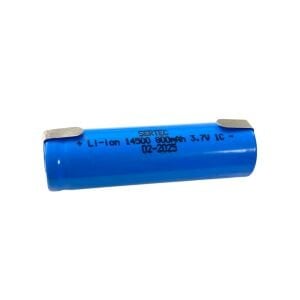 Sertec 14500 3.7Volt 800mAh Li-ion Şarjlı Kalem Pil - Puntolu