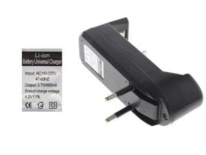 electroon 18650 17650 16340 14500 10440 Lion Pil Şarj Cihazı Tekli