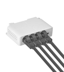 Novacom NVC-AT13F-A 10/100Mbps 1/3 POE Extender 100mt 30W İç Ortam