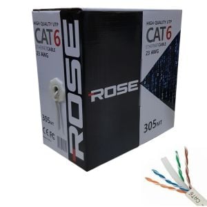 ROSE 305Mt 23AWG UTP CAT6 Network Kablosu Gri