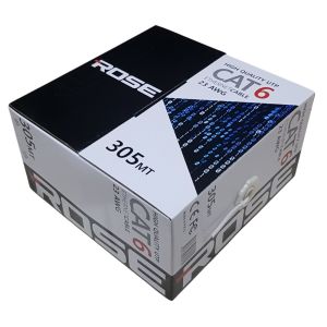 ROSE 305Mt 23AWG UTP CAT6 Network Kablosu Gri