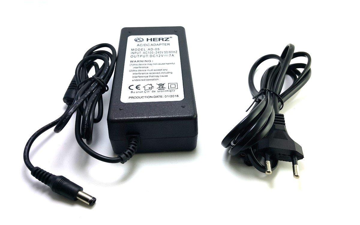 HERZ 12Volt 7Amper Adaptör