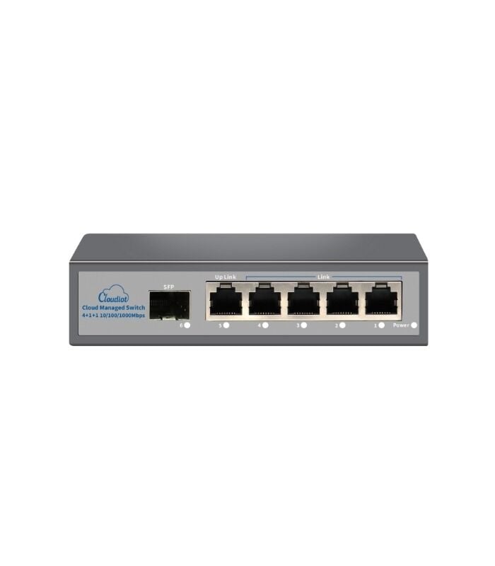 Novacom NVC-HIS215G1S 5 Port + 1 SFP Gigabit Plastik Kasa Ethernet Switch