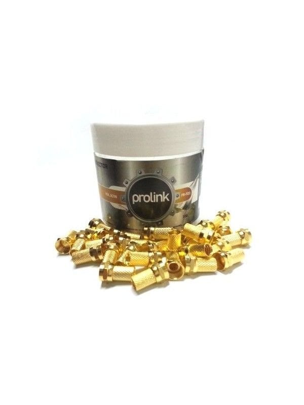 Prolink RG6 Altın F Konnektör Gold 100 Adet