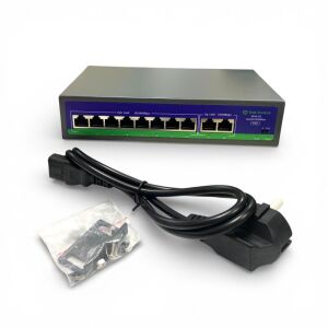 Novacom NVC-HIF0820GBL-C 8+2 Port 10/100/1000 Gigabit Uplink PoE Switch