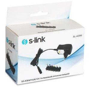 S-Link SL-AD86 12V-1A 3V-12V Ayarlı Adaptör