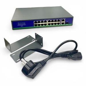 Novacom NVC-HIF1621GBL-C 16+2+1 Port 10/100/1000 Gigabit Uplink PoE Switch