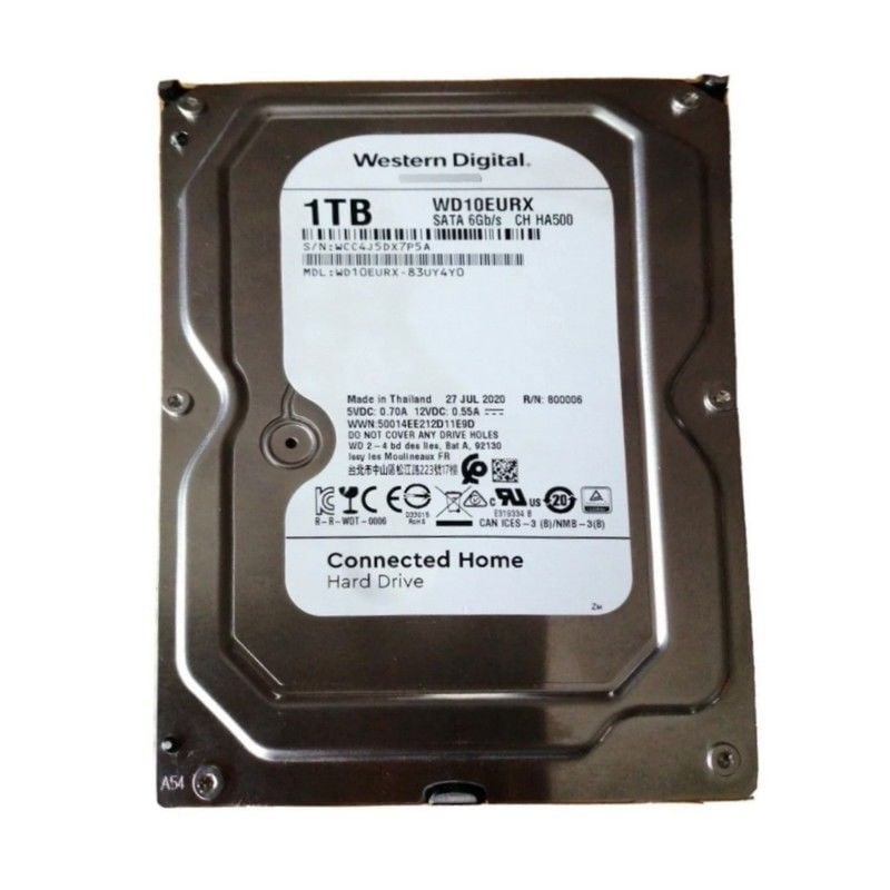 Western Digital 1TB 7/24 Güvenlik Hard Disk WD10EURX