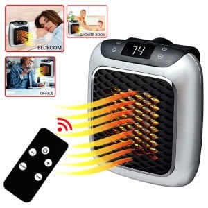 PowerMaster PM-26513 800Watt Priz Tipi Uzaktan Kumandalı Taşınabilir Isıtıcı (Zamanlayıcı - Otomatik Kapanma)