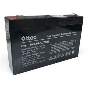 Ttec 6Volt 7AH Bakımsız Kuru Akü