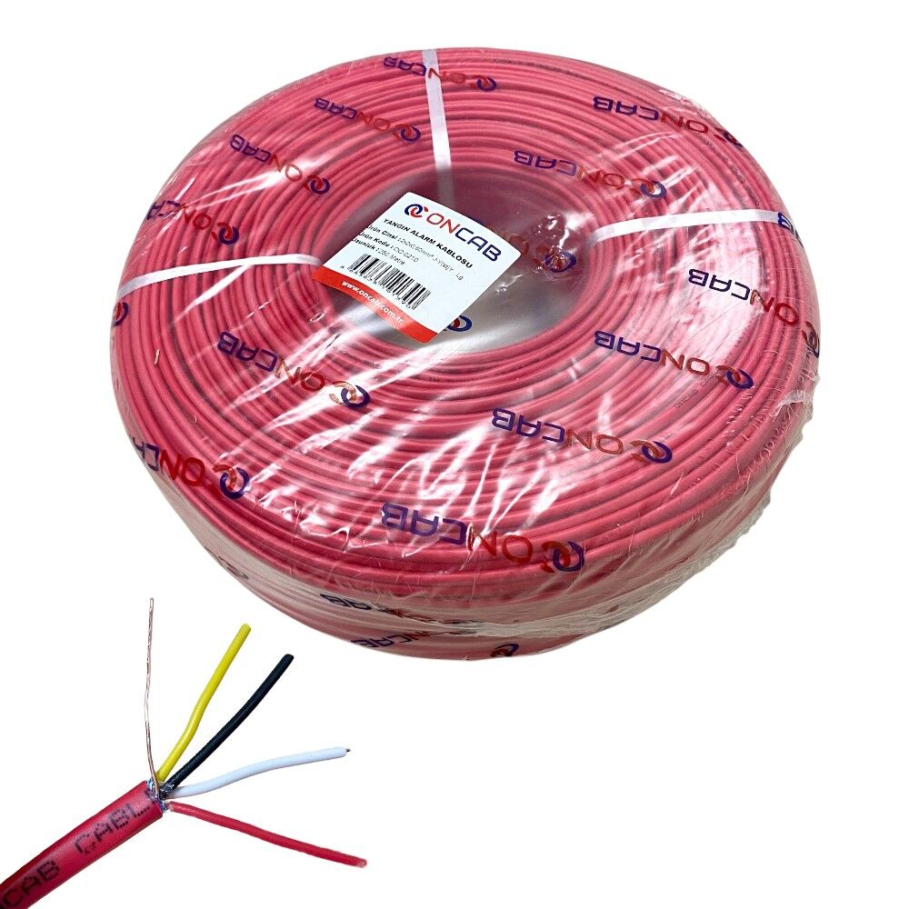 Oncab 2x2x0.60mm JyStY Yangın Alarm Kablosu 250mt