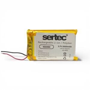 Sertec 103450 3.7V 2000mAh Li-Polymer Pil