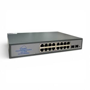 Novacom NVC-HIS2116G2S 16Port + 2 SFP Gigabit Plastik Kasa Ethernet Switch