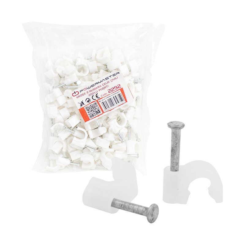 Powermaster 2 Numara Çelik Çivili Kroşe 100lü Paket