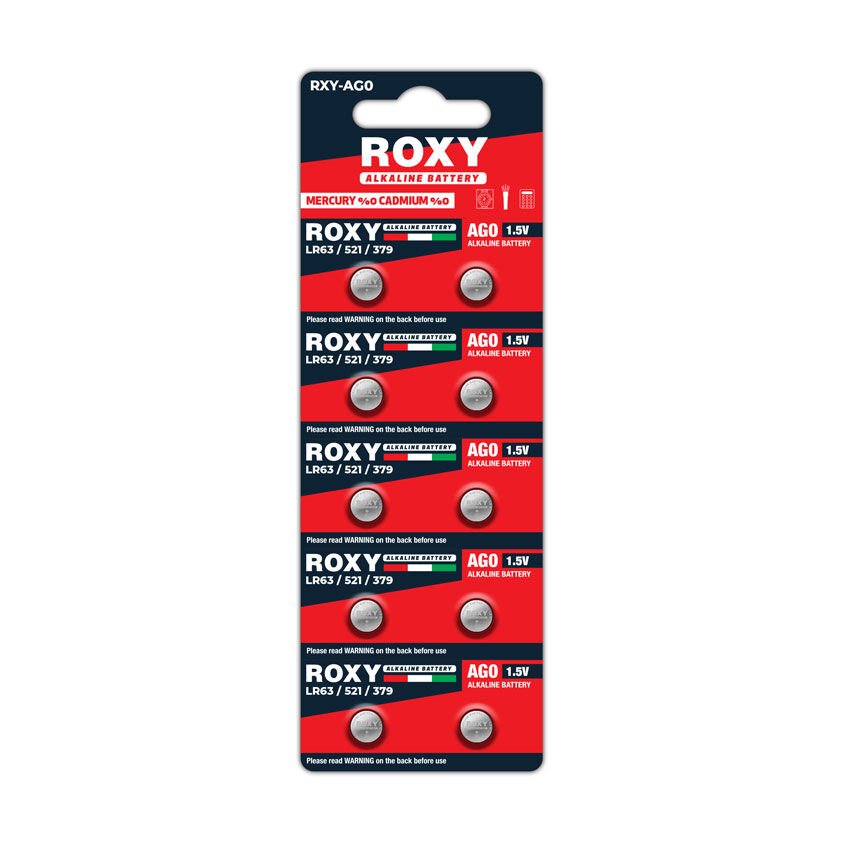 Roxy RXY-AG0 LR63/LR521/379 10Mah Alkalin 10lu Paket