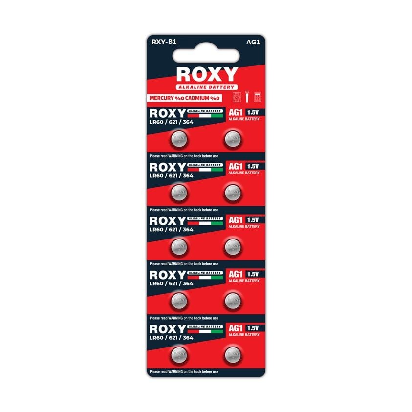 Roxy AG1 LR60/621/364 13Mah Alkalin 10lu Paket
