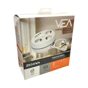 Vea VE-26583 3'lü 1.5Metre Kablolu 3USB+TYPE-C Girişli Akım Korumalı Grup Priz