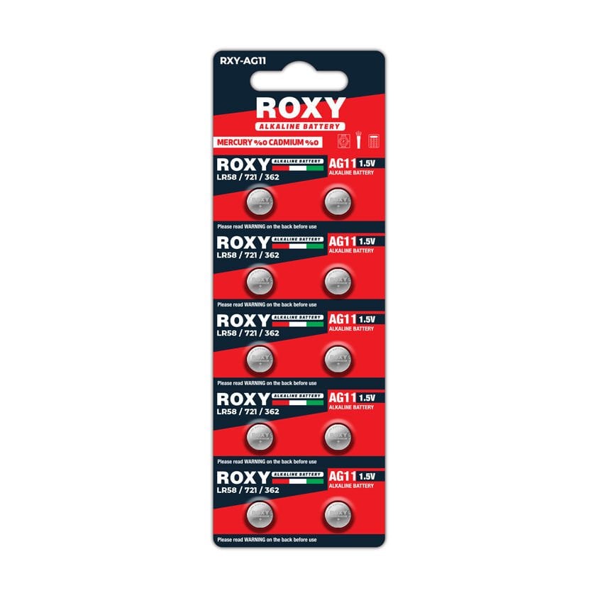 Roxy RXY-AG11 LR58/LR721/362 21Mah Alkalin 10lu Paket