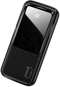 Hepu HP-969 10.000mAh Dijital Göstergeli Dahili Çoklu Kablolu Powerbank - Siyah