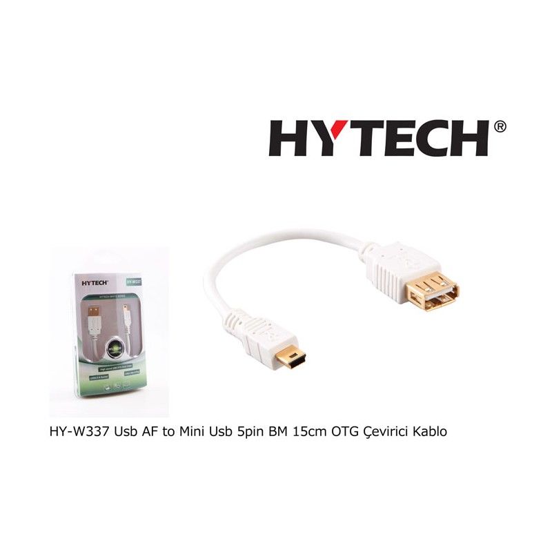 HY-Tech HY-W337 USB 15Cm Mini Usb 5Pin OTG Kablo