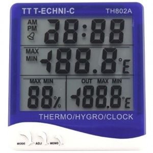 Technic TH-802A İç-Dış Ortam Termometre/Nem Ölçer/Alarm