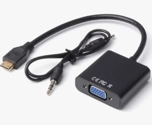 electroon HDMI to VGA Kablo Çevirici Ses Çıkışlı