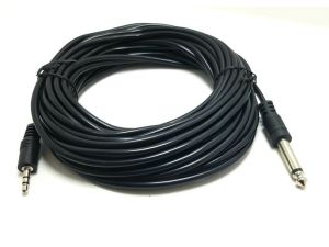 Powermaster 3.5mm Stereo - 6.3mm Mono Kablo 5metre