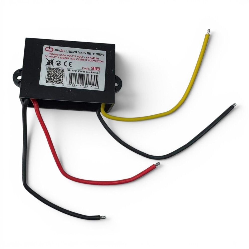 Powermaster 12V-24V - 5V Çevirici Konvertör 10Amper