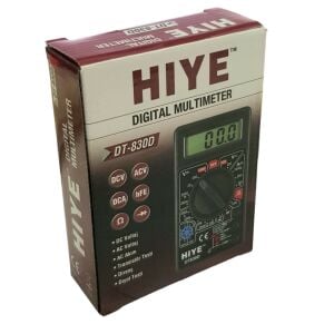 HIYE DT-830D Dijital Multimetre Ölçü Aleti - Siyah Kasa