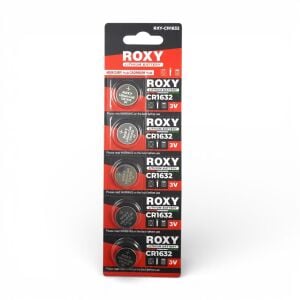 Roxy CR1632 3V Lityum Düğme Pil 5li Paket