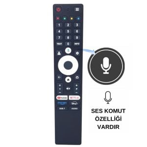 ONVO Android LED TV Kumandası - Ses Komutlu
